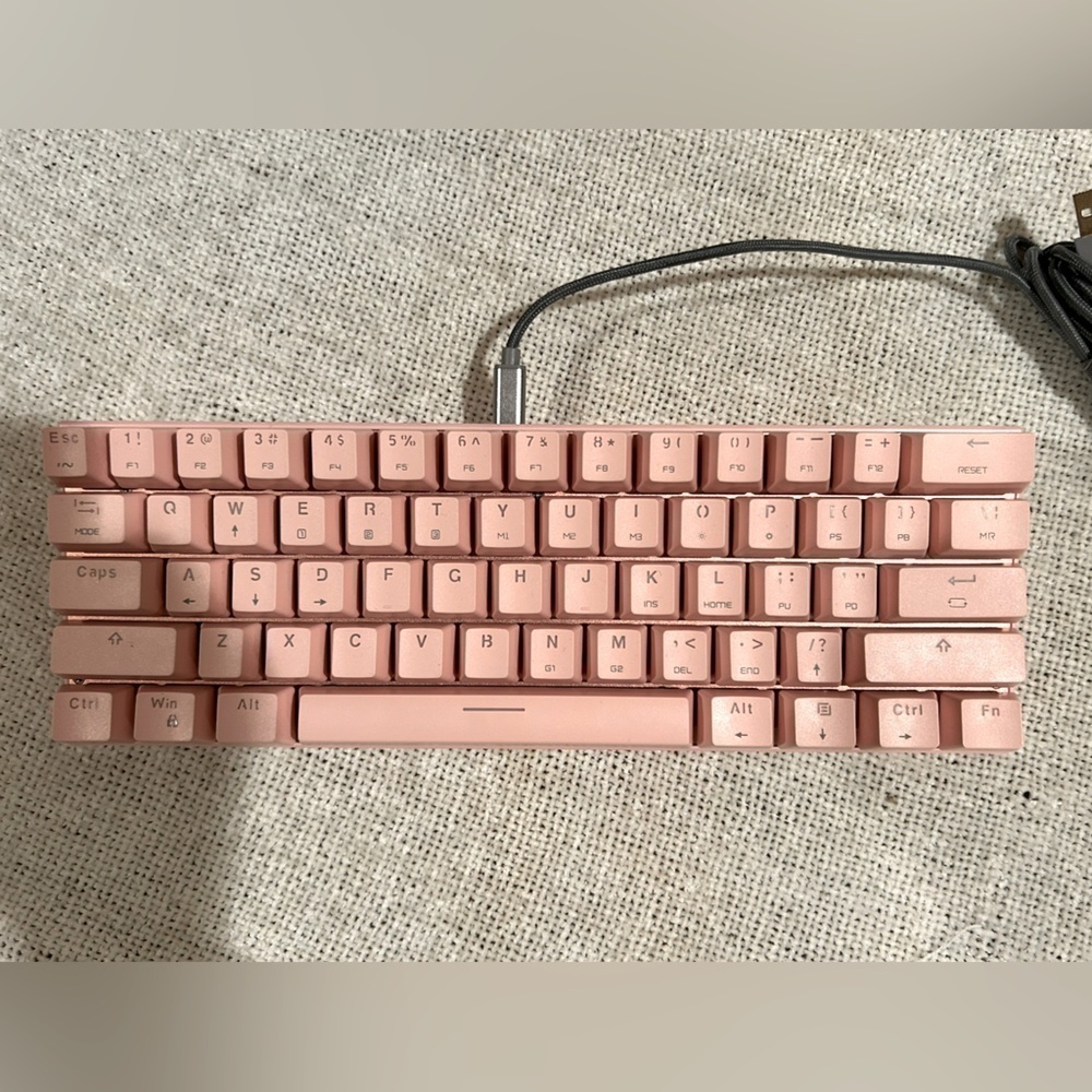 CK62 Pink Gaming Keyboard - Picture 2 of 5